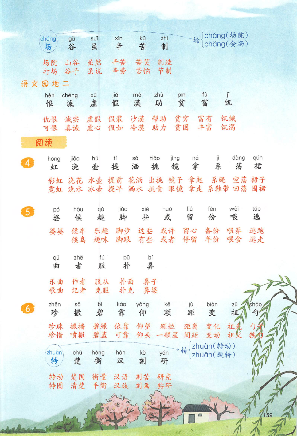 25年新版二年级上册语文（课后生字组词汇总），电子版可打印