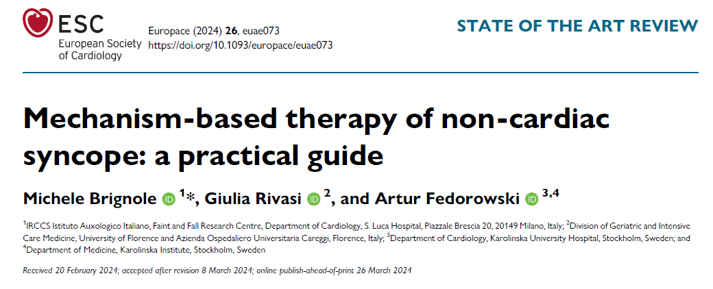 abp在医学是什么意思Europace ｜ 破解晕厥之谜：ESC发布非心源性晕厥治疗新指南_https://www.jmylbn.com_新闻资讯_第2张