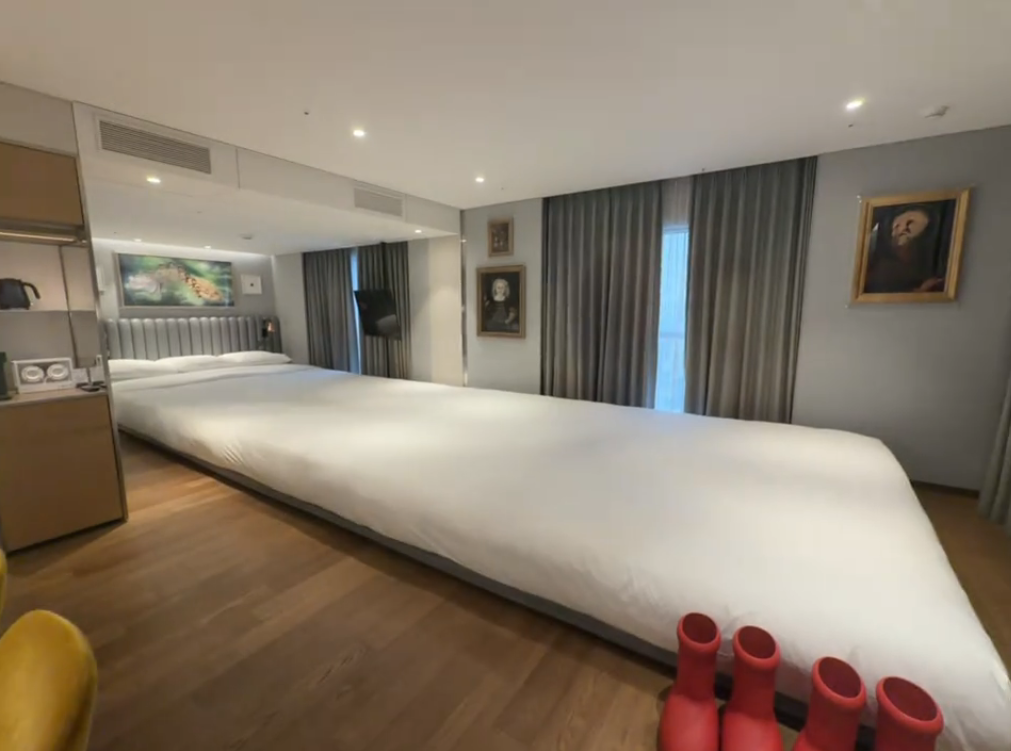 网友体验超长大床房