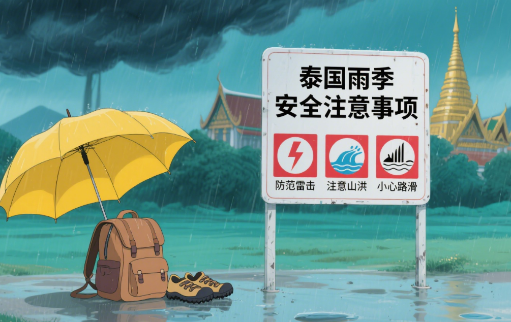 关于泰国雨季的安全注意事项提醒！请查收！