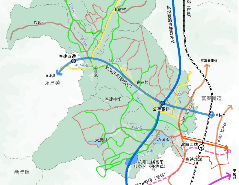 杭淳开高速公路线路图图片