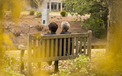 pixabay图片-老人木椅子