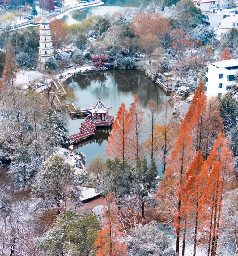 安徽宣城一下雪我就美成了宛陵