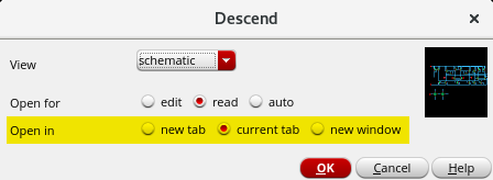 （ Descend 选项卡 ）