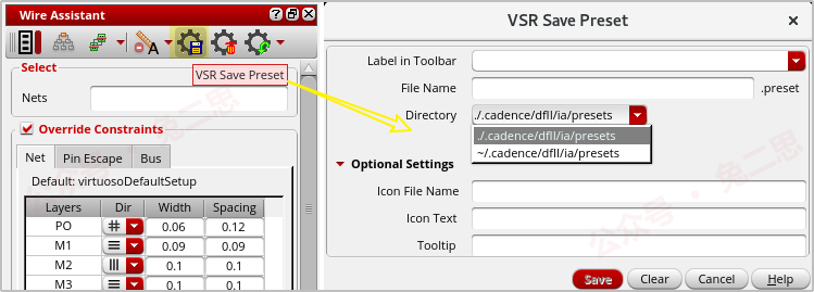 （ 通过图形界面方式，保存“预设”文件 ）