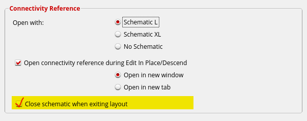 （ IC6.1.8 Options > Layout XL > General 选项卡设置界面 ）