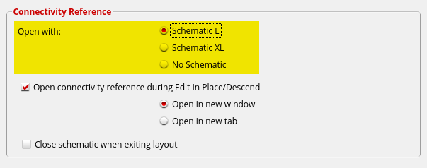 （ IC6.1.8 Options > Layout XL > General 选项卡 ）