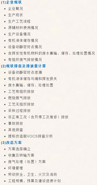 VOCs“一厂一策”制度