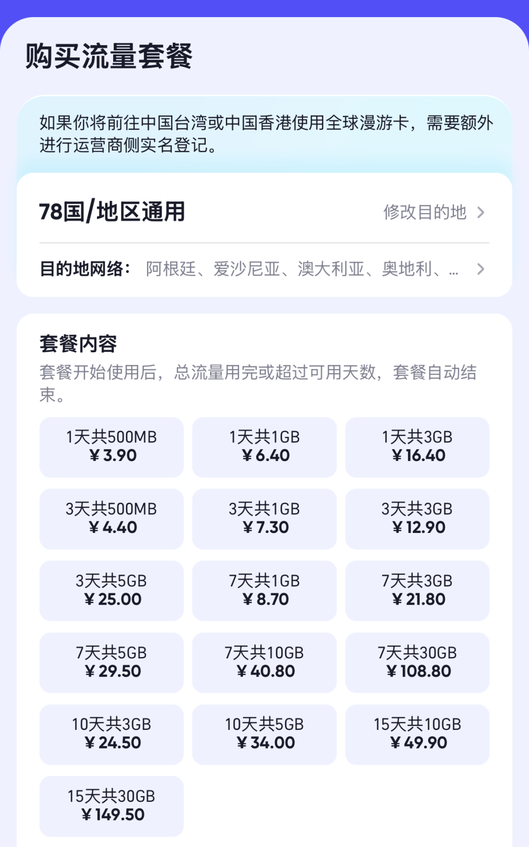 9。9元全球漫游卡升级5GB不限速 暑假出境上网首选 长期有效
