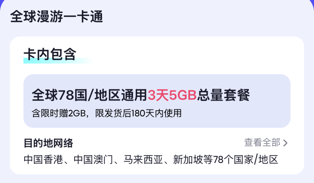 9。9元全球漫游卡升级5GB不限速 暑假出境上网首选 长期有效