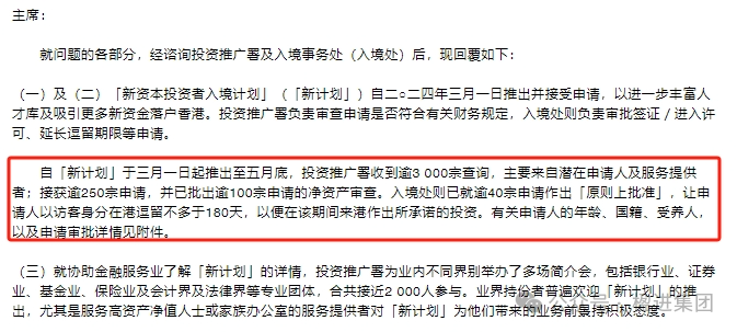 截至5月底，香港新资本投资者入境计划40宗申请已获“原则上批准”！