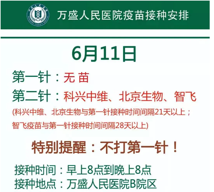 南川妇幼保健院怎么样到苗通知！重庆这些地方明日有新冠疫苗接种！_https://www.jmylbn.com_新闻资讯_第12张