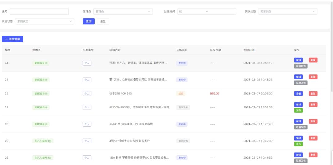 自媒体账号交易平台开发案例-账号管理平台软件