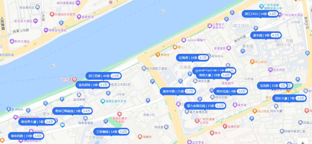 海珠越秀滨江樾吹风价格10万+/㎡