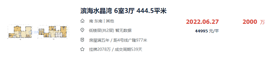 南沙又卖出了一套豪宅，1090万成交！