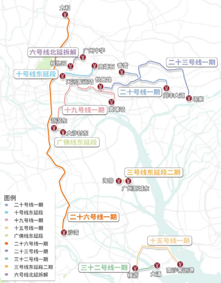 广州26号线地铁线路图图片