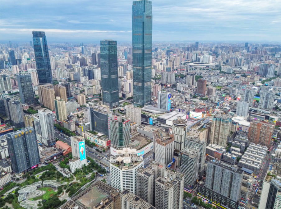 长沙天心区五一商圈。