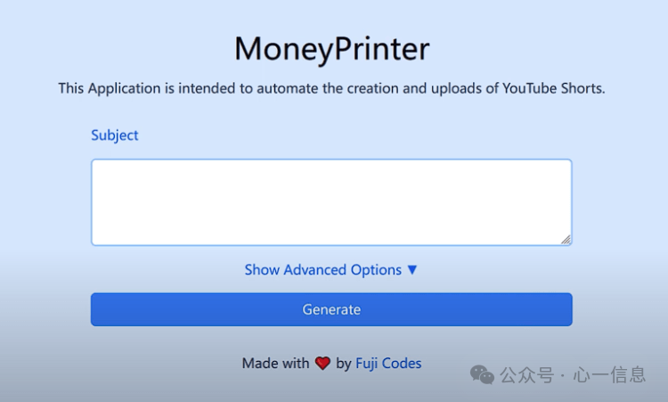 分享一个全自动生成短视频的AI工具