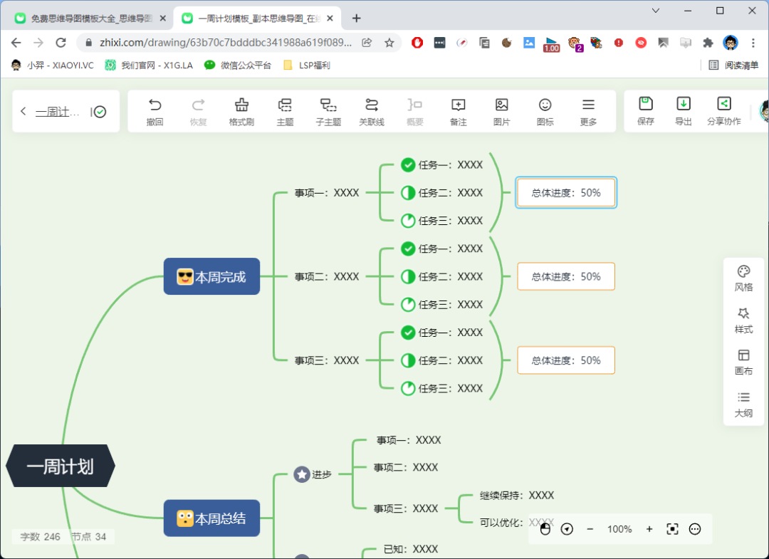 7 款免費在線思維導圖工具推薦:幕布,processon,gitmind等 - 博談天下