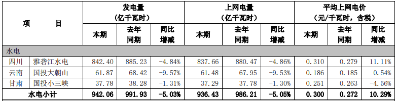 2024年04月01日 国投电力股票