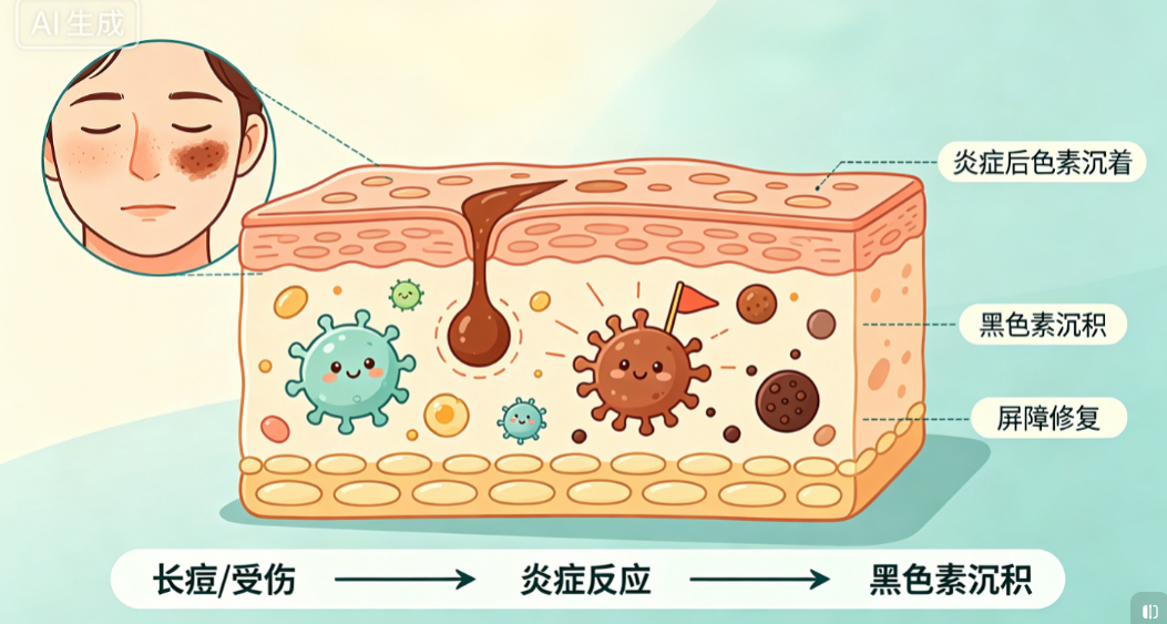 痘印、疤印为何久不消退？揭秘皮肤的“炎症记忆”