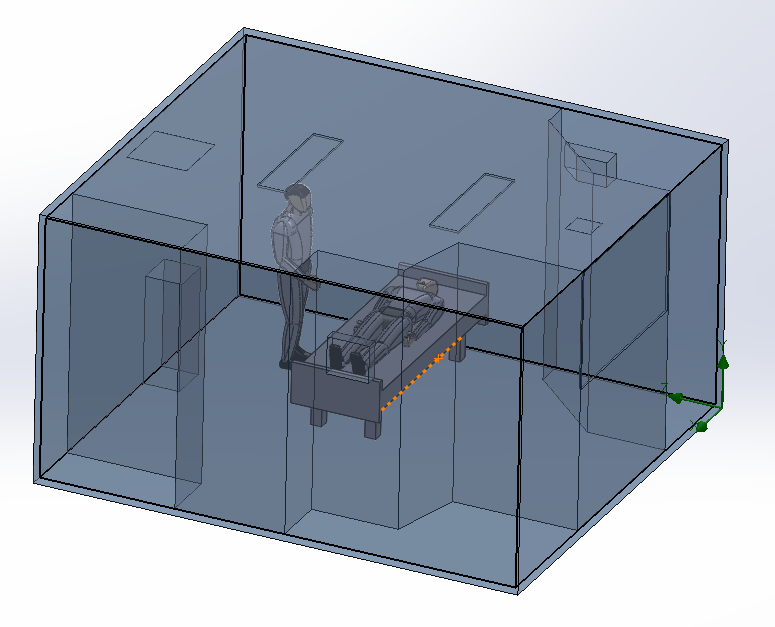 SOLIDWORKS Flow Simulation隔离病房暖通效果流体仿真实践的图1
