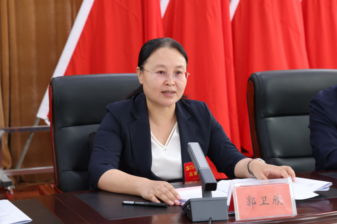 区委书记郭卫欣代表区委常委会讲话