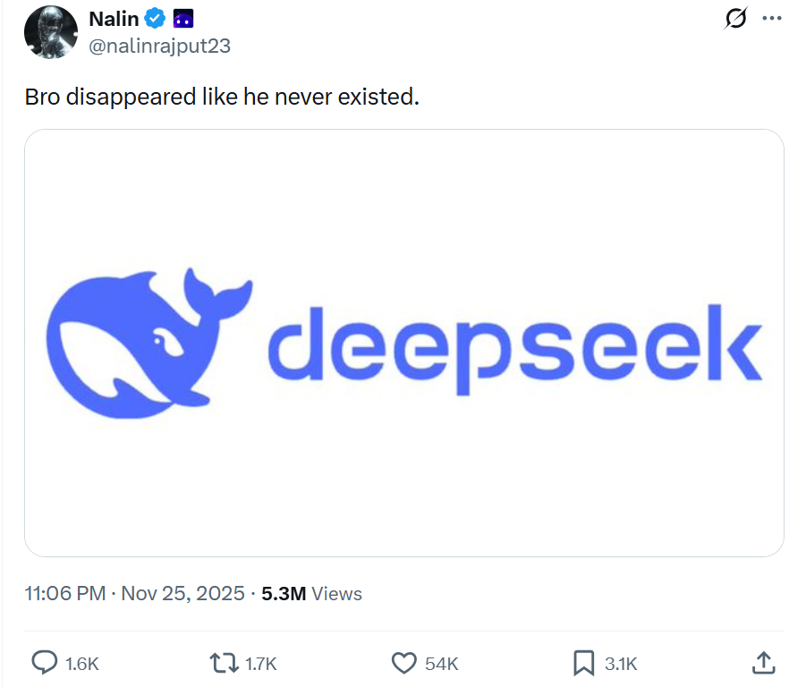 DeepSeekӦʧţDeepSeek V3.2ģ