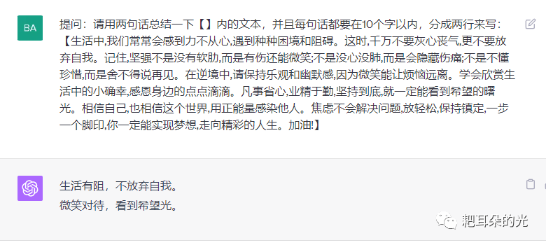 ChatGPT 最佳实践案例小白版