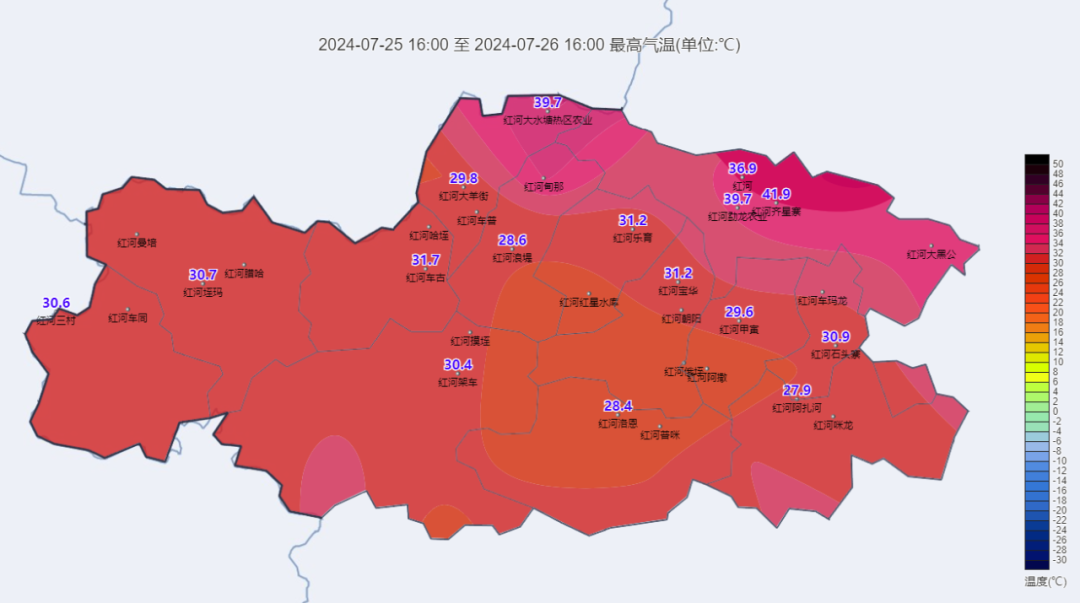 2024年07月26日 红河天气