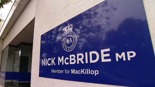 Independent South Australian MP Nick McBride has been charged with domestic violence against his wife﻿ after police were called to a home in the state's south-east.