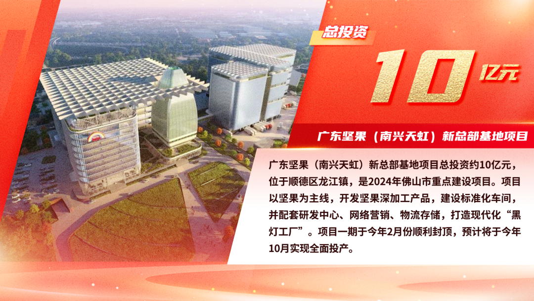 【重点项目加速跑】打造工业旅游新地标，广东坚果（南