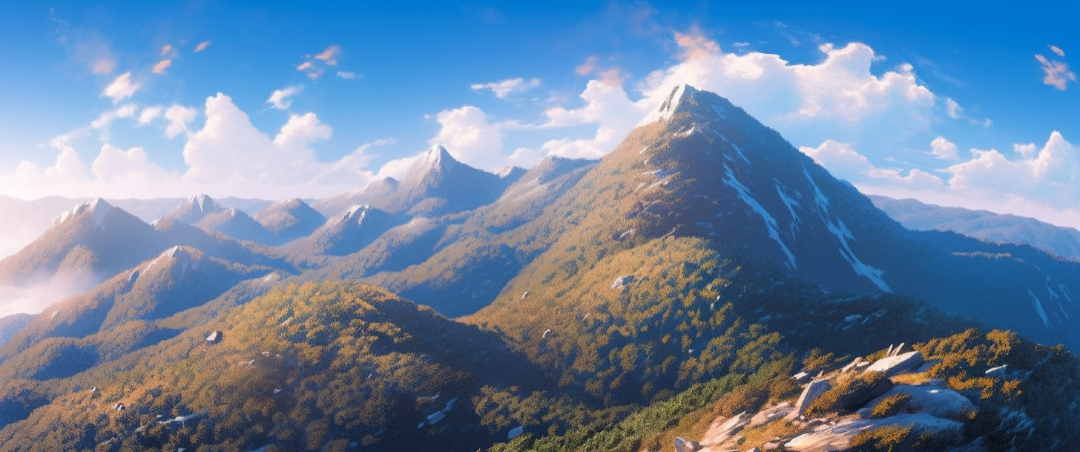 AI绘画下的南昆山