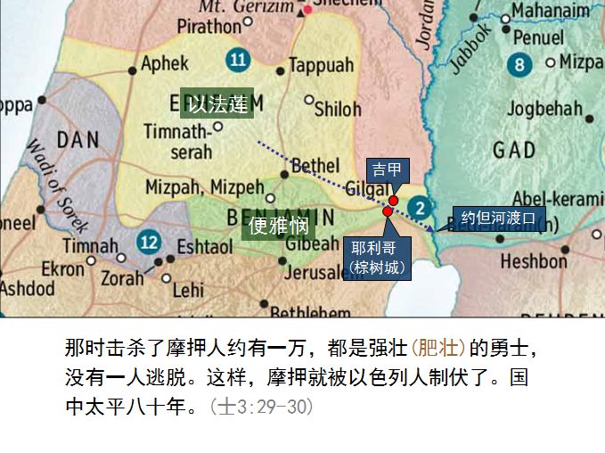 旧约圣经图表——士师记(图14)