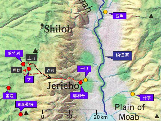 旧约圣经图表——约书亚记(图13)