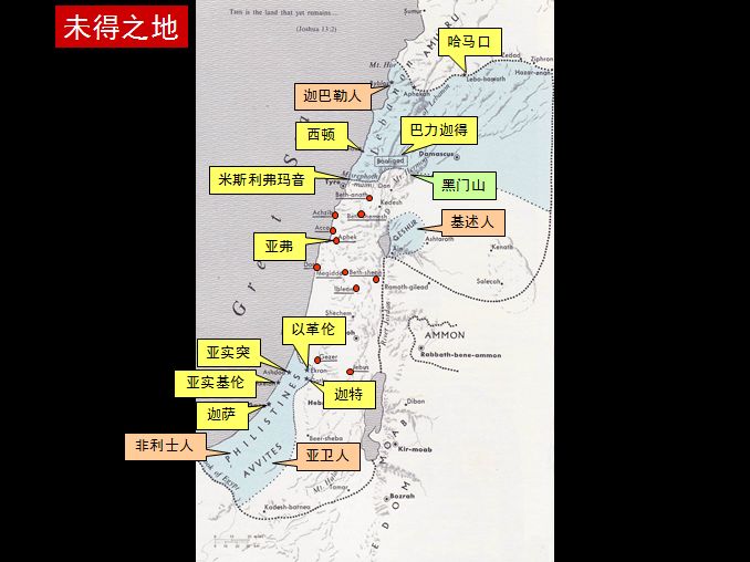 旧约圣经图表——约书亚记(图20)