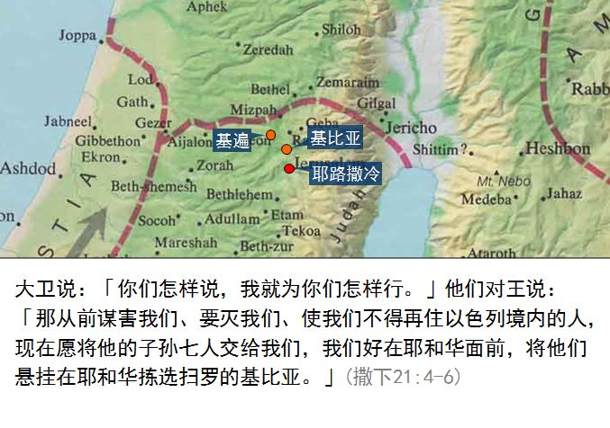 旧约圣经图表——撒母耳记下(图36)