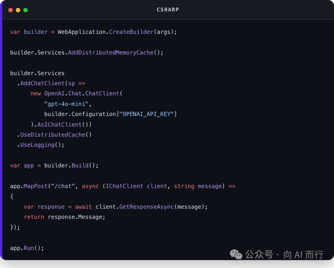 Csharp code block