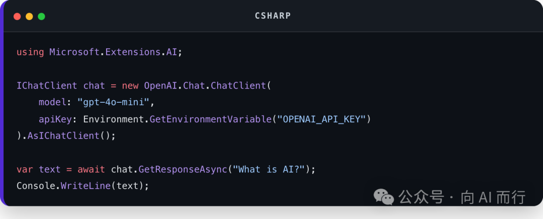 Csharp code block