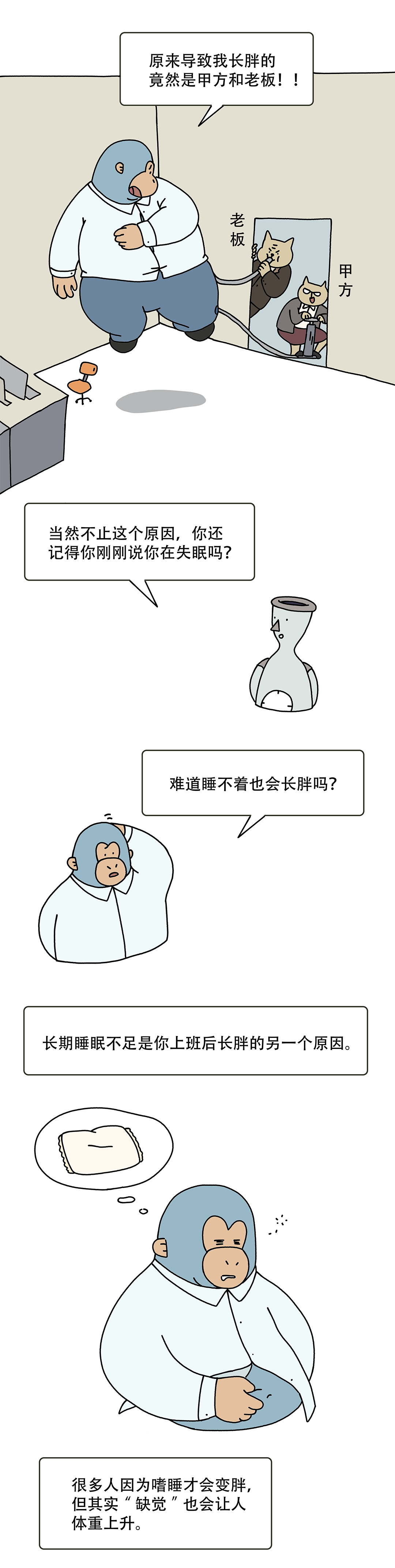 你别不信上班真的使人肥胖6