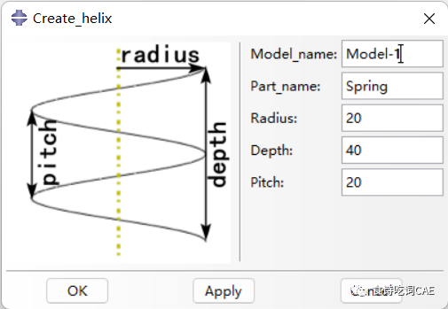 ABAQUS-Python二次开发之螺旋线（免费插件见文末）的图1