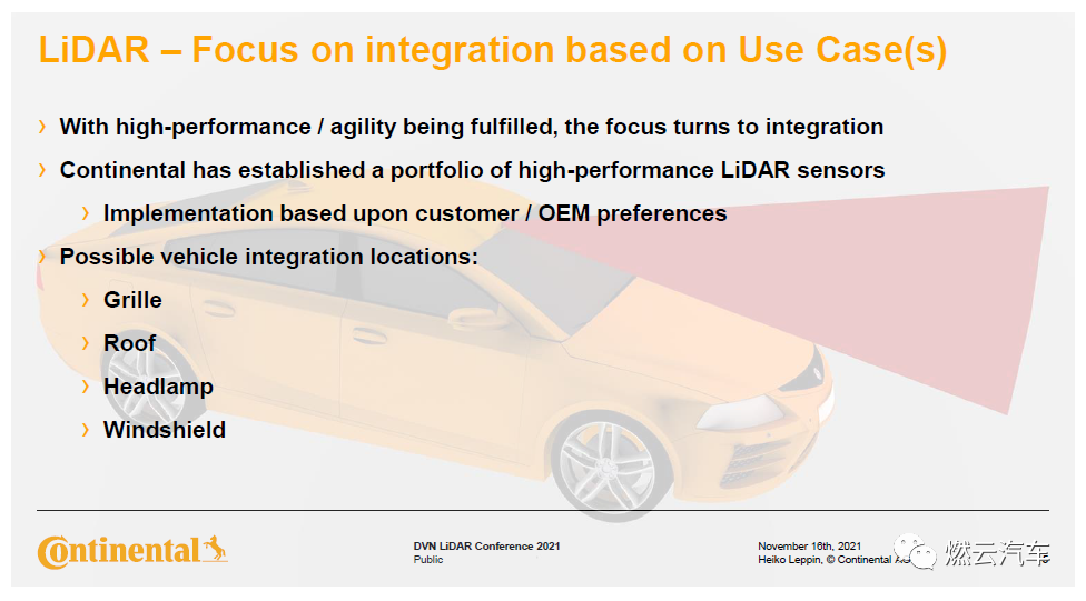 大陆汽车前装车载激光雷达介绍的图4