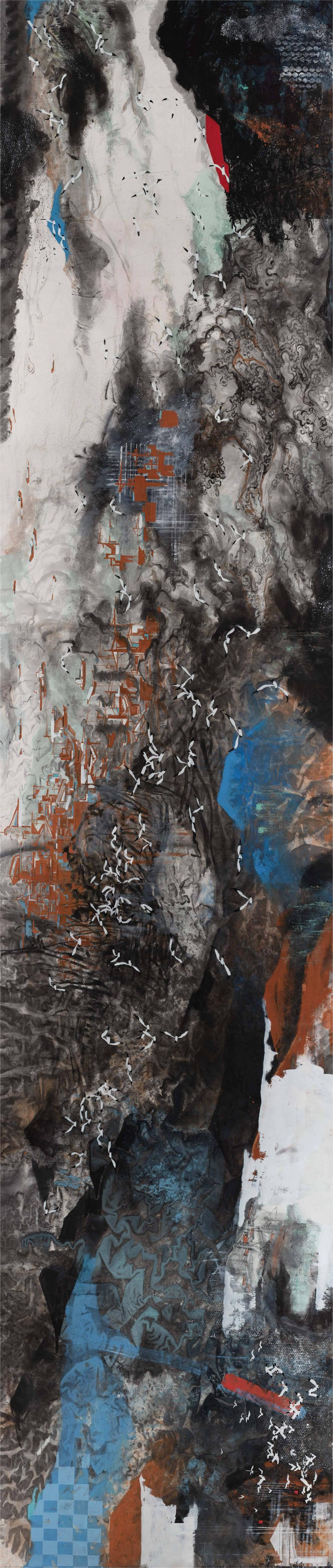 羊城礼赞——百米长卷主题绘画作品展在广州画院美术馆开幕