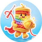 没事打毛线
