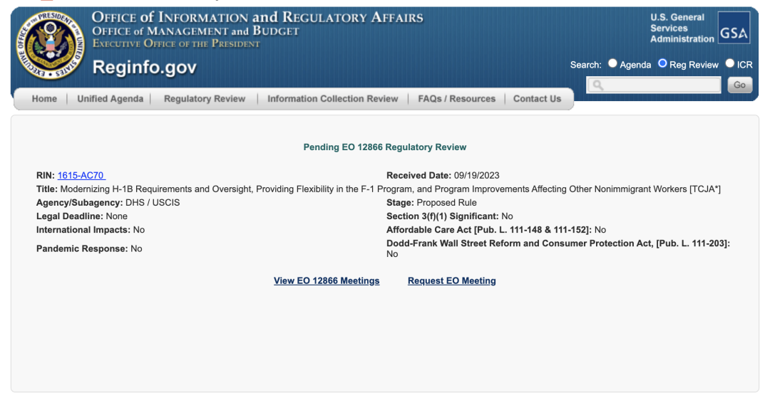 美国移民局计划对H-1B的数条规则进行修订