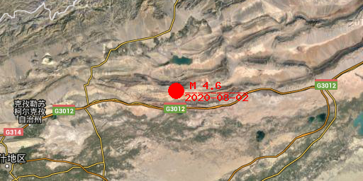 2020-08-02 07:47:48新疆克孜勒苏州阿图什市发生4.6级地震