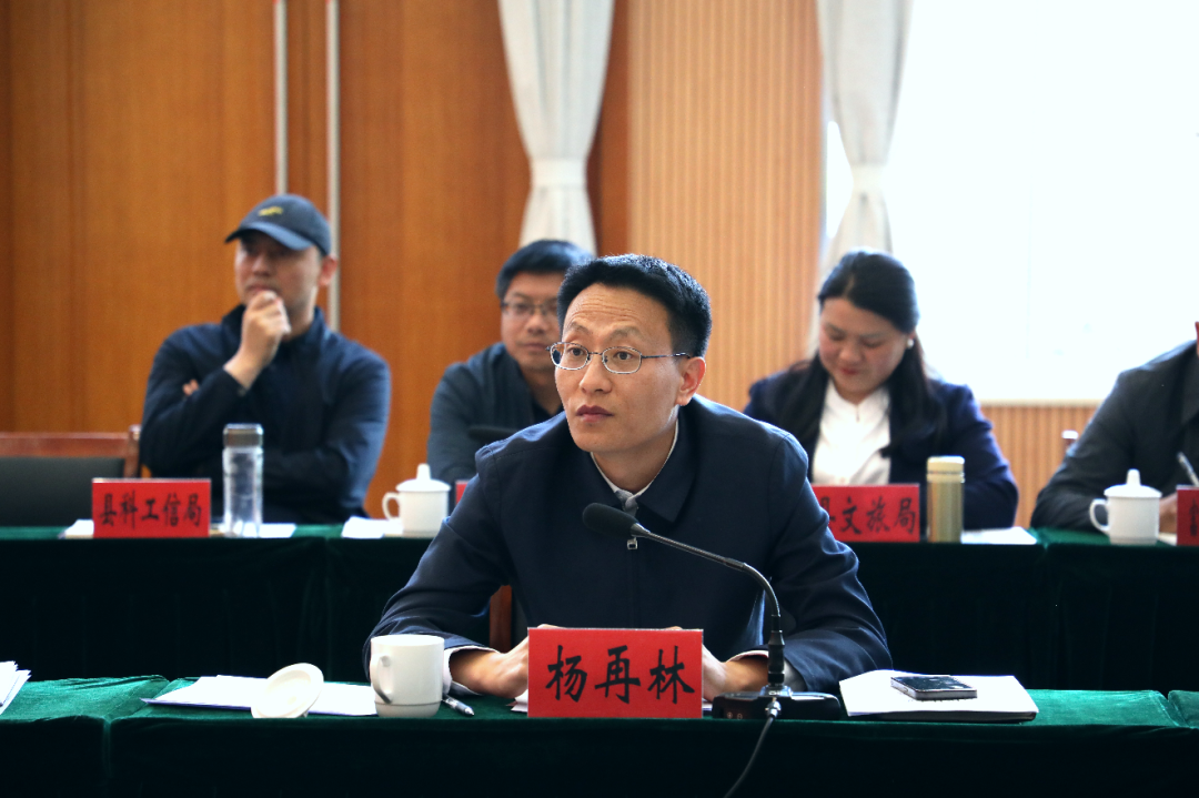 县委副书记,县长杨再林就提升政府服务效率,优化营商环境和降低企业