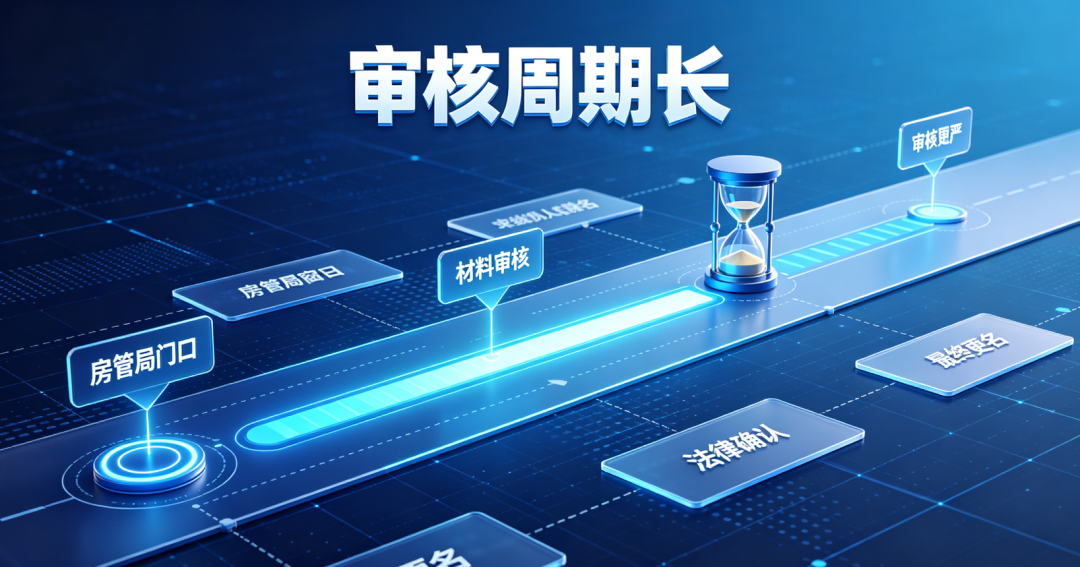 房管局对部分审核极严，周期很长