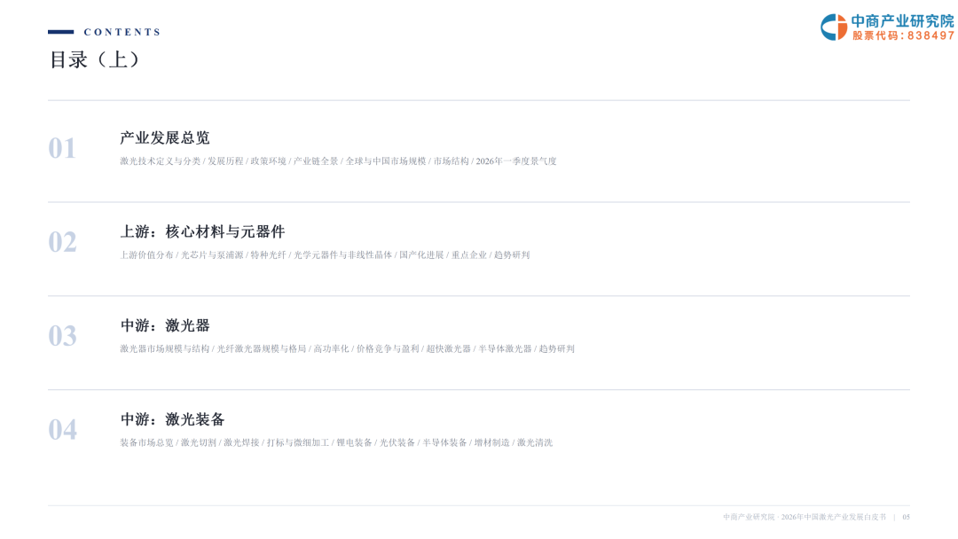 2026激光产业白皮书发布！一文看懂AI时代激光全产业链机遇