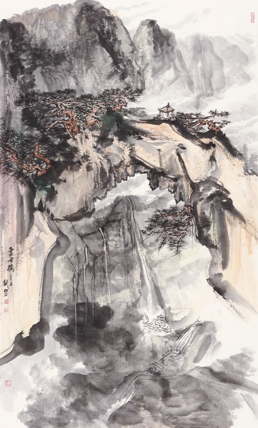 【鹿隐雅集】第6期 | 刘罡·国画山水作品欣赏_鹿隐云艺书画艺术课堂